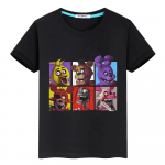 FNAF Suvine T-s&auml;rk 100% Puuvillane L&uuml;hike multifilmitr&uuml;kk Anime Tees y2k &uuml;hes t&uuml;kis Bear Rabbit pride t-s&auml;rk poiss Topid lasteriided t&uuml;drukud 130