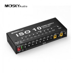 MOSKYAudio ISO-10 Kaasaskantav Kitarrim&otilde;ju Toitejaam 10 isoleeritud alalisvooluv&auml;ljundit ja &uuml;ks 5V USB must