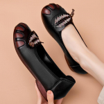 Naiste Penny Loafers Klassikalised Slip On Kingad Mugavad Kleitjalatsid Vabaaja kontorijalatsid Autos&otilde;idukingad Kerged kunstnahast lamedad kingad naistele 35（for 34） must