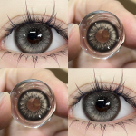 Mill Creek Grey kontaktl&auml;&auml;tsede turvav&ouml;&ouml; klassiga 14,5 mm Big Eye Thai Milk Tea seeria hall GDIA: 14,2 mm 1 aasta kasutusega Soft Hydrogel WT: 40% 0 hall