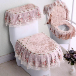 3tk/komplekt, pitstikandid, eemaldatav WC-poti kate, tolmukindel pehme WC-istme r&otilde;ngas padi kodukaunistus tualettruumi kate 3pcs