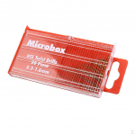 Set of 20pcs 0.3-1.6mm Mini HSS Twist craft with Case -Red