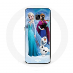 &Uuml;mbris Samsung Galaxy S7 Edge Frozen Elsa Anna Olafi jaoks