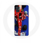 &Uuml;mbris Samsung Galaxy A71 Vormel 1 Fernando Alonso F1 Racing Driver Red jaoks