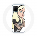 Coque pour Vivo Y21s 2021 / Y21 2021 Alice Princesse tatou&eacute;e