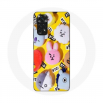 Coque pour Xiaomi Redmi Note 11 4G BTS Bangtan Sonyeondan BT21 Tata Chimmy Cooky Rj Shooky Koya Mang Et Van