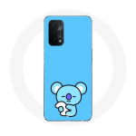 Coque pour Oppo A54 5G Bangtan BTS BT21 Koya RM Fond Bleu