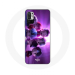 Coque pour Xiaomi Poco M3 Pro BTS TinyTAN Animation Affiche RM Jin Suga J-Hope Jimin V Et Jungkook Mic Drop