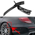 Tagumise kaitseraua poritiiba pikendusratta kulmude huuled Mercedes Benz W213 E200 E250 E300 E400 E53 E63 E43 AMG sedaani 2016-2022 jaoks gray