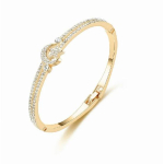 CTB6 Bracelet for Women High Quality Stainless steel Charm Beaded Bracelets Bangles SmartBuy 16cm beige