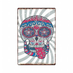 Kolju Metallist plakat Raudmaal Retro plekksildid T&auml;toveerimissalongid Kauplus Sisustus Peo Vintage Seinatahvlid 20 x 30 cm 20x30cm