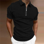 Meeste s&auml;rk Polo vabaaja t&otilde;mblukuga l&uuml;hikeste varrukatega mood vaba t&otilde;mblukuga suvine kevadine tavap&auml;rane 3D sinine lab&uuml;rinttr&uuml;kiga s&auml;rk XS must