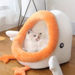 Imearmas multikas pardikujuline pehme puuvillaga poolsuletud lemmikloomapesa, saadaval neli aastaaega S