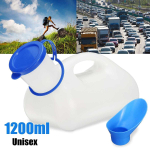 1200 ml Unisex kaasaskantav uriini pissuaari tualettabi pudel reisimiseks &otilde;ues telkimiseks + naiselik adapter 1pcs