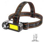 Super Bright COB LED esilatern pikamaa USB laetav esituli Kasutage 18650 aku veekindlat esilaternat kaasaskantavat esituli must