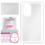 apgo Ultra Clear Protective Skin Sticker for the back compatible with Motorola Edge 30 Pro, Wrap Film, Hydrogel Film, Flexible, Soft TPU with position
