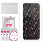 apgo Protective Skin Sticker for the back compatible with Oppo Find X, Wrap Film, Foil, Vinyl - Pattern Carbon Black Pixel