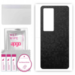 apgo Protective Skin Sticker for the back compatible with Vivo IQOO Neo5, Wrap Film, Foil, Vinyl - Pattern Black Honeycomb