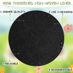 Planter Basket Liner vildist hingav asenduspott aia r&otilde;dule 14inch 35.5x17cm