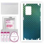 apgo Protective Skin Sticker for the back+sides compatible with OnePlus Nord CE 2 Lite, Full Wrap Film, Foil, Vinyl - Pattern Carbon Chameleon CAKA1