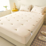 Bonenjoy Bed Cover Embroidered Mattress Covers Quilted Fitted Sheets housses de matelas Elastic Bed Sheets (No Pillowcase) Single 120x200cm 1pc