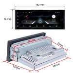 Reakosound 1 Din 6,9 tolli Andriod 12 auto multimeediumipleier GPS-navigatsioon BT Wifi USB FM MirrorLink HD autoheli raadio stereo stereo 1+32cp