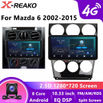 Android Mazda 6 2002 2003 2004 2005 2006 2007 2008 Multimeedia Auto M&auml;ngija Navigatsioon GPS Raadio Carplay Navi RDS 6+128+AHD
