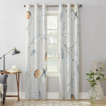 Abstraktne liblikas ja lehed aknakardinad elutoa jaoks magamistoa luksuslikud kaasaegsed k&ouml;&ouml;gikardinad riidest kardinad 135W x 60H(cm) x1