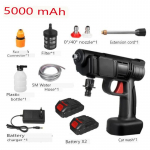 Taaslaetav autopesup&uuml;stoli juhtmeta survepesumasin elektriline veep&uuml;stoli vahumasin 2 akuga EU must