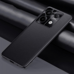 Luksuslik PU-nahast &uuml;mbris Xiaomi Redmi Note 13 Pro 5G metallist objektiivikaitsega matt tagakaas seadmele Redmi Note 13 Pro Plus Redmi Note 13 Pro 5G must