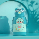 500ml Termiline Veepudel Lastele Lastele Multikas Roostevabast Terasest Termoskruus K&otilde;rrega Lekkekindel Isoleeritud Tass Joogin&otilde;ud 500ML