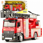 1/24 skaala m&auml;ngutulet&otilde;rjeauto metallkabiiniga, sireeni tule ja heli, t&ouml;&ouml;tava veepumba ja sisset&otilde;mmatava p&ouml;&ouml;rleva p&auml;&auml;steredeliga, h&otilde;&otilde;rdj&otilde;ul liikuv m&auml;nguasi 1/24-Size:33*13*8.5cm punane