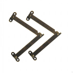 2 t&uuml;kki kaas kokkuklapitavad tugihinged kapp T&otilde;stke &uuml;les tugiposti rauast materjalist siibri hing puidule 186x31mm