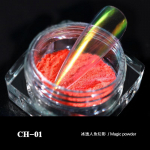 Beauty Nail Ice l&auml;bipaistev alasti v&auml;rvi puuder Aurora puuder k&uuml;&uuml;nte fantaasia Mermaid Mirror Flour Magic Mirror pulber CH01