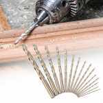 13Pcs Twist Drill Bits, Cobalt Bit Set Stainless Steel Straight Shank 135&deg; Tip 1/16 to 1/4
