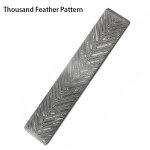 22x3x0,3 cm Damaskuse terasest noatoorikud isetegemise nuga tooraine v&otilde;ileib Vg10 fikseeritud teraga kokkuklapitavad noa toorikud Feather Pattern