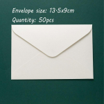 50 tk/partii &uuml;mbrik K&otilde;rgekvaliteediline 250 g j&otilde;upaber, suured &uuml;mbrikud L&auml;&auml;ne valged &uuml;mbrikud pulmakutsete jaoks &Auml;rikirjatarbed