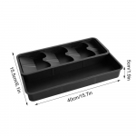 H&otilde;besahtli korraldaja eraldaja kodukontori lauale k&ouml;&ouml;gijagaja kirjatarvete hoiukarp Eemaldatav vidin kurna jaoks CHINA must