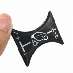 Auto s&uuml;sinikkiust uksek&auml;epideme kate + 3D geeliga autokleebis Benz Smart Fortwo 451 Brabus 2007-2014 k&auml;iguvahetusnupu paneeli kleebis Gear Shift Sticker