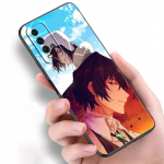 Anime Bungou Stray Dogs Dazai Osamu telefoni&uuml;mbris Xiaomi Redmi Note 11 10 9 8 Pro 11T 10T 10S 9S 8T 9 9A 9C 9T must pehme kate Redmi 9