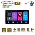 2 Din Androidi autoraadio multimeedia videopleier Fiat Ducato 3 Peugeot Boxer 2 Citroen Jumper 2 2006 - 2022 Navigation GPS WIFI peakomplektile 1+16GB 1+16GB