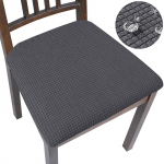 Veekindel ruudulisest kangast istme&uuml;mbris 4 t&uuml;&uuml;pi elastsed toolikatted k&ouml;&ouml;gi jaoks, masinpestavad tooli istmekatted kodus&ouml;&ouml;gitoa jaoks 1 Piece