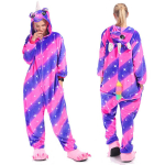 Unicorn Cosplay kost&uuml;&uuml;m, Anime Jumpsuit t&auml;iskasvanutele kapuutsiga pidžaama Kigurumi multifilmide r&otilde;ivad j&otilde;uludeks Halloween L (Height 166-175CM)