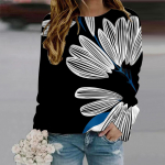 S&uuml;giss&uuml;gis naiste moe kaelusega pikkade varrukatega T-s&auml;rk lahtised riided Roosiketi tr&uuml;kiga T-s&auml;rk t&uuml;drukutele Street XS valge