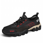 Meeste Kingad Suvi Hingav V&otilde;rk L&auml;bil&otilde;ikeline V&otilde;rk Spordijooksukingad Vabaaja Slip-on Kerged Pehme Tald &Uuml;lemine V&otilde;rkpind Kingad 38 must