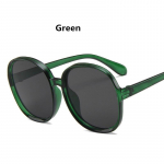 &Uuml;mmargused p&auml;ikeseprillid Naistele Suured naiste Mood Meeste Plastikust V&auml;lisgradientidega p&auml;ikeseprillid UV400 Gafas De Sol Moeaksessuaar, Polariseerimata selge hall v&auml;rv