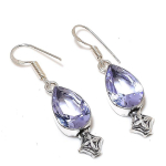 Amethyst Gemstone Handmade 925 Sterling Silver Gift Jewelry Earring 1.85 r4c65