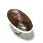 Boulder Chrysoprase Gemstone Handmade 925 Sterling Silver Gift Ring Size 10 i7w85