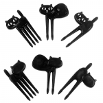 6 tk Mini loomakahvliga puuviljakorkid armsad multifilmid kassid, lapsed kahvel Bento l&otilde;unakarbi kaunistused