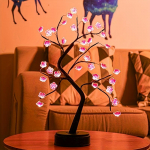 1 Sakura Bonsai puuvalgusti &ndash; USB/AA akutoitel DIY kunstlik puuvalgusti 9.51gal Plum Blossom Tree Lamp